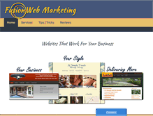 Tablet Screenshot of fusionwebmarketing.com